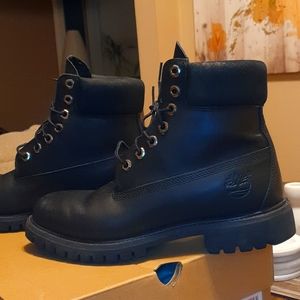 Timberland boots Size 8.5. All Black.